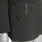 MOSCHINO COUTURE!  1990s Black Embroidered "Dreams" Blazer, Size-10