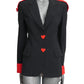 MOSCHINO COUTURE!  1989 10th Anniversary Ace Of Hearts Blazer, Size-6
