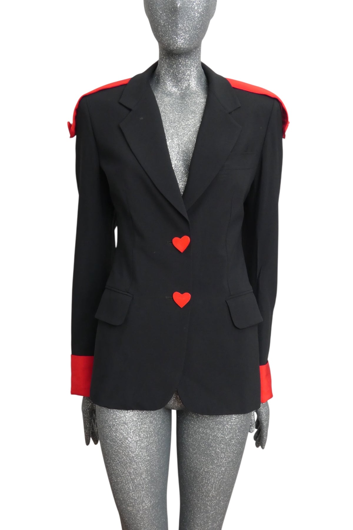 MOSCHINO COUTURE!  1989 10th Anniversary Ace Of Hearts Blazer, Size-6