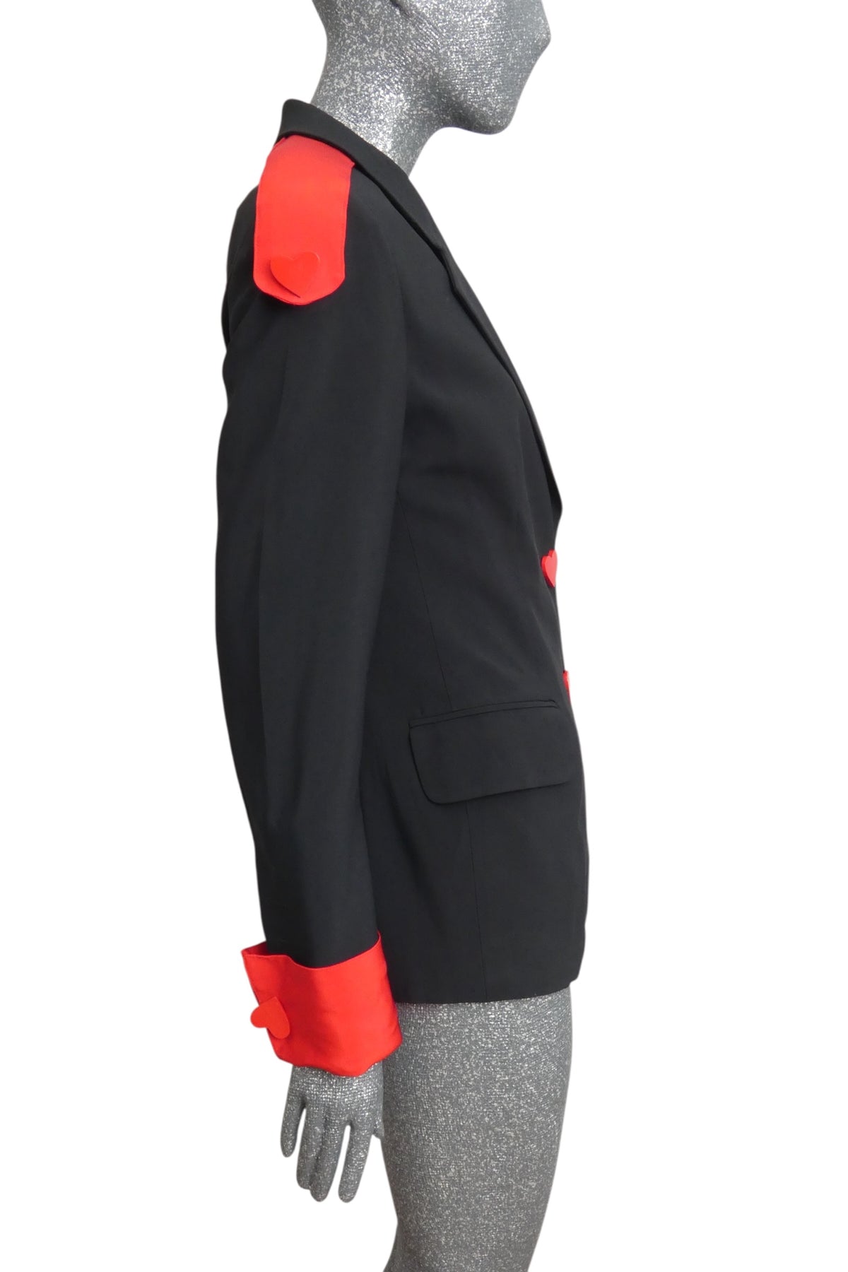 MOSCHINO COUTURE!  1989 10th Anniversary Ace Of Hearts Blazer, Size-6