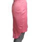 MOSCHINO COUTURE! - NWT Pink Satin Cutaway Skirt, Size-4