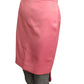 MOSCHINO COUTURE! - NWT Pink Satin Cutaway Skirt, Size-4