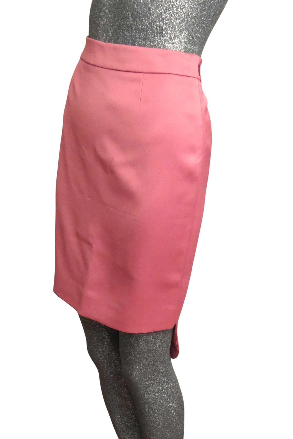 MOSCHINO COUTURE! - NWT Pink Satin Cutaway Skirt, Size-4