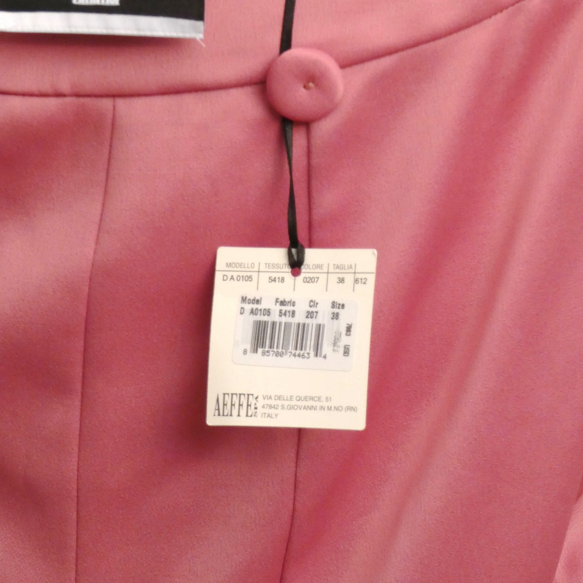 MOSCHINO COUTURE! - NWT Pink Satin Cutaway Skirt, Size-4