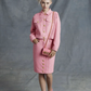 MOSCHINO COUTURE! - 2015 Pink Tweed Pencil Skirt, Size-6