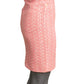 MOSCHINO COUTURE! - 2015 Pink Tweed Pencil Skirt, Size-6