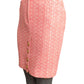 MOSCHINO COUTURE! - 2015 Pink Tweed Pencil Skirt, Size-6