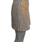 MOSCHINO COUTURE! - 2019 NWT Wool Embroidered Tweed Skirt, Size-8