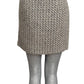 MOSCHINO COUTURE! - 2019 NWT Wool Embroidered Tweed Skirt, Size-8