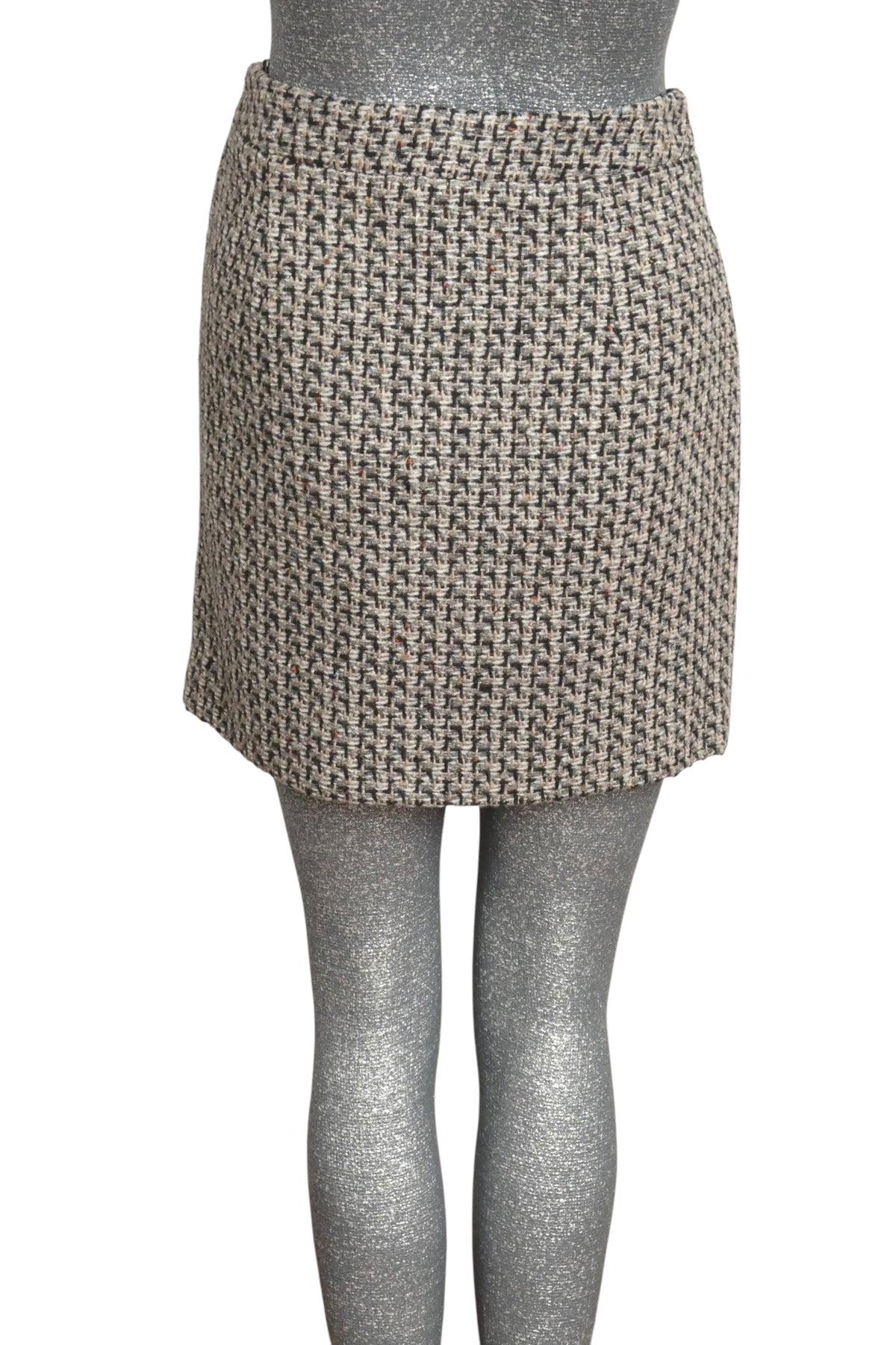 MOSCHINO COUTURE! - 2019 NWT Wool Embroidered Tweed Skirt, Size-8