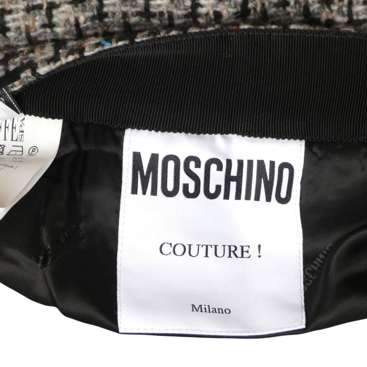 MOSCHINO COUTURE! - 2019 NWT Wool Embroidered Tweed Skirt, Size-8