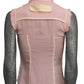 MOSCHINO COUTURE! - 2021 Pink Silk Inside Out Blouse, Size-4