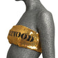 MOSCHINO COUTURE! 2020 Gold Sequin Tube Top, Size-8