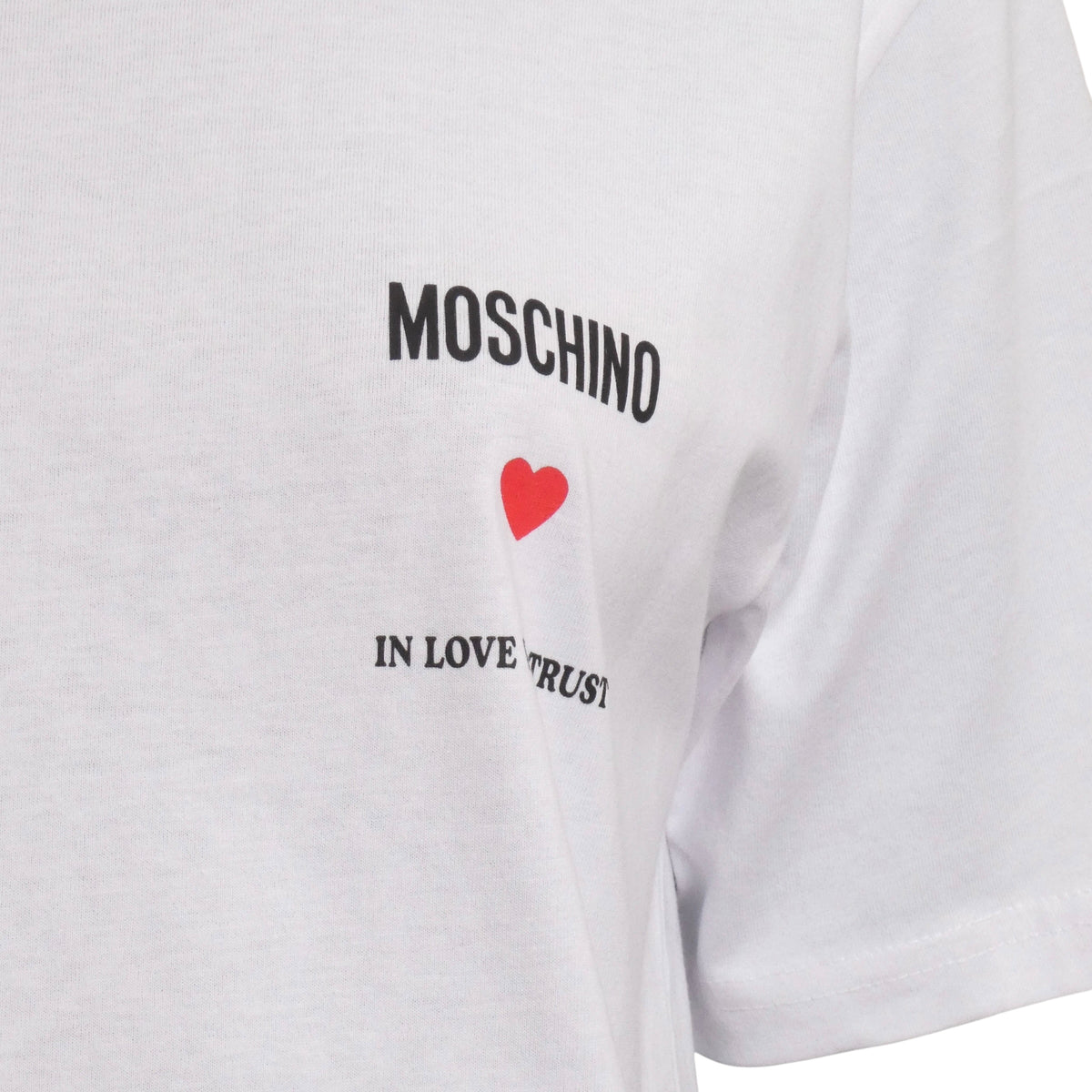 MOSCHINO COUTURE! - 2024 NWT White Cotton T-Shirt, Size-Large