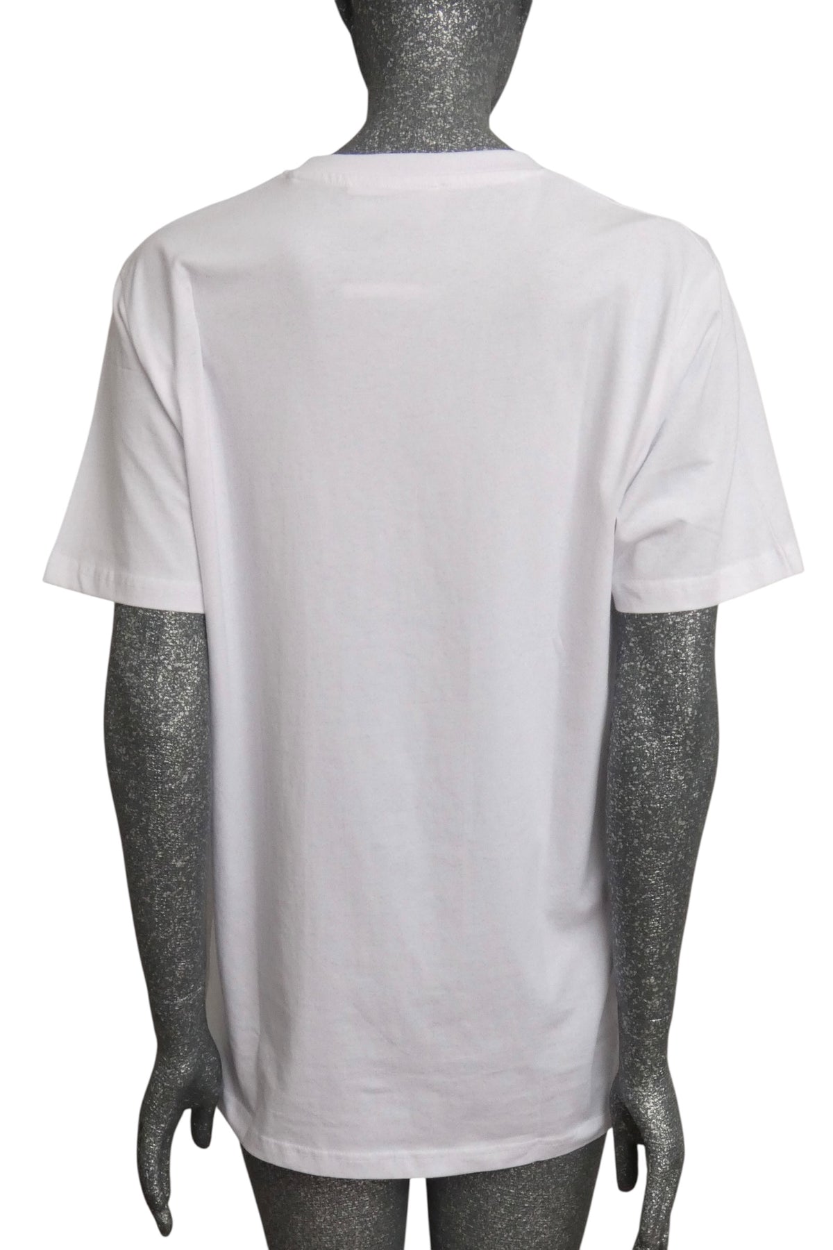 MOSCHINO COUTURE! - 2024 NWT White Cotton T-Shirt, Size-Large