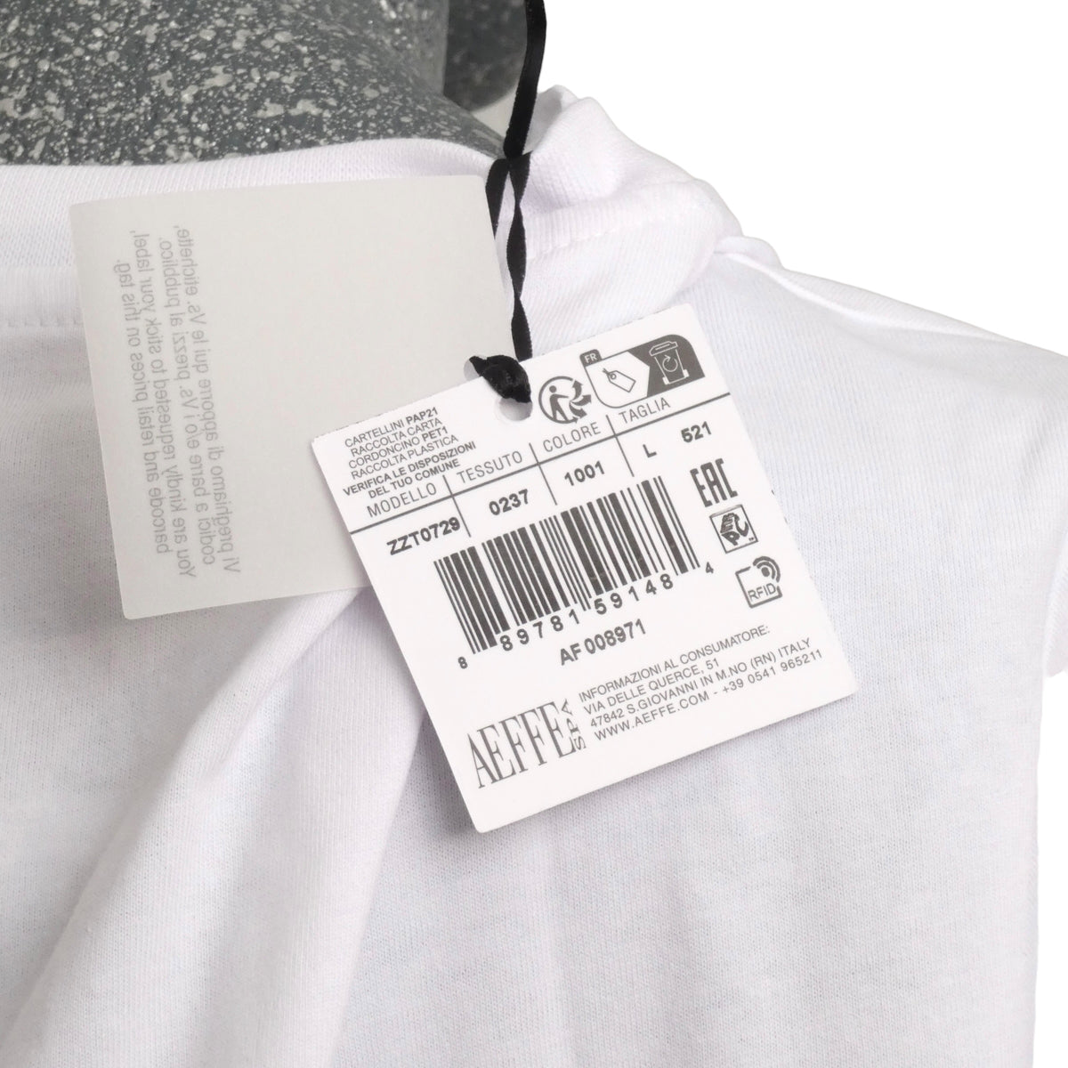 MOSCHINO COUTURE! - 2024 NWT White Cotton T-Shirt, Size-Large