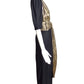 YVES SAINT LAURENT- 1986 Black & Gold Evening Gown, Size 10