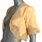 1930s Peach Silk & Lace Bed Jacket, Size-2