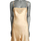 1930s Champagne Silk Charmeuse Step-In's, Size-4
