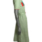 1930s Green Gingham Cotton Dress, Size-4
