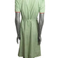 1930s Green Gingham Cotton Dress, Size-4