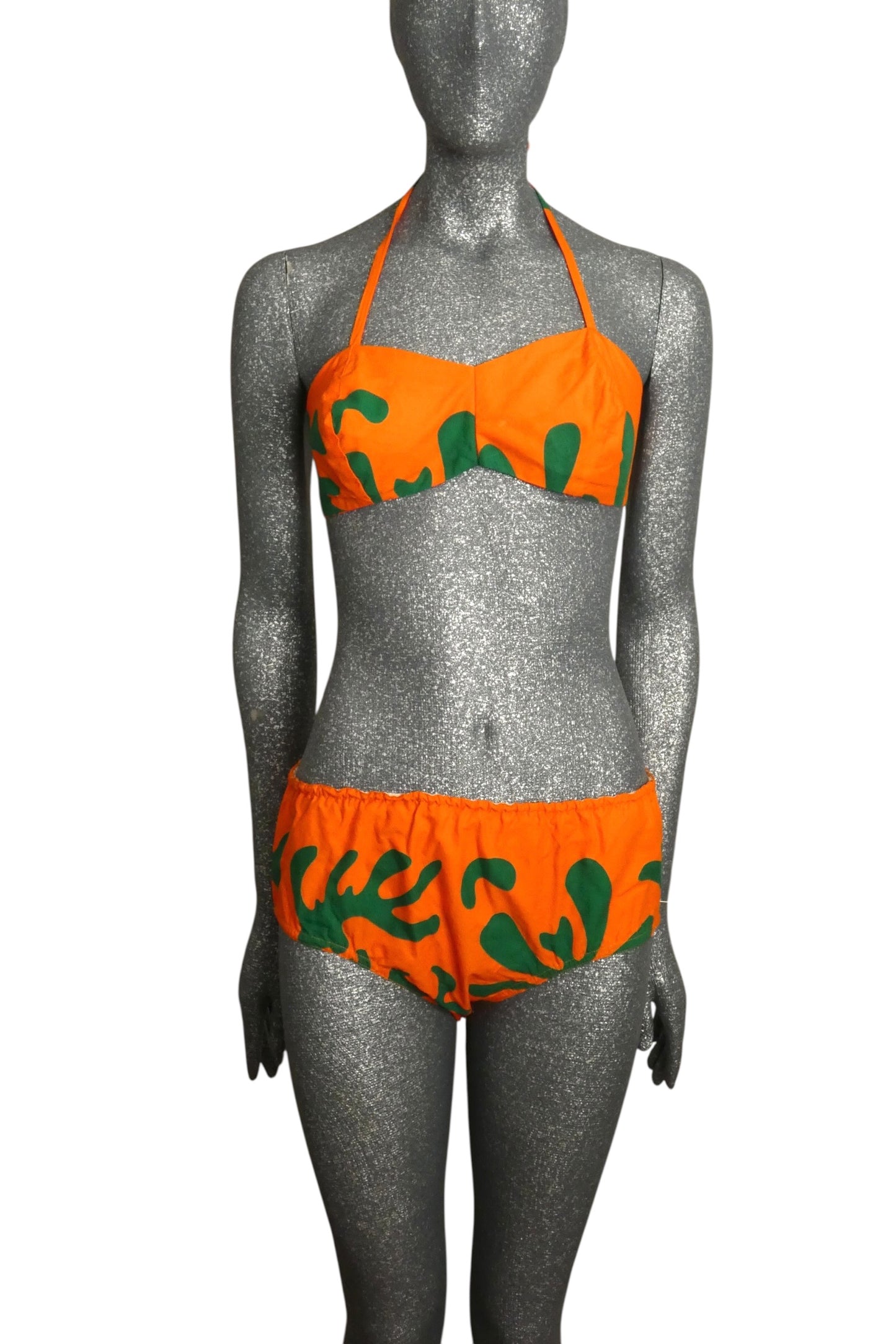 1950s 3pc Cotton Swim Ensemble, Size-6