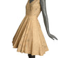 1950s Ivory Lace & Rhinestone Cocktail Dress, Size-6