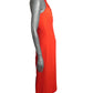 1950s Red Crepe Dinner Dress, Size-6