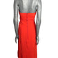 1950s Red Crepe Dinner Dress, Size-6