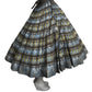 1950s Hand Painted & Sequin Circle Skirt, Size-6