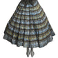 1950s Hand Painted & Sequin Circle Skirt, Size-6