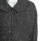 1950s Black & White Wool Tweed Suit, Size-6