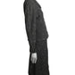 1950s Black & White Wool Tweed Suit, Size-6