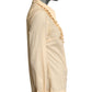 1970s Ivory Ruffle Front Blouse, Size-6
