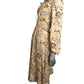 1970s Floral Print Peasant Dress, Size-6