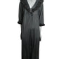 1970s Black Nylon Hostess Jumpsuit, Size-8