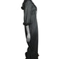 1970s Black Nylon Hostess Jumpsuit, Size-8