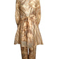 1970s Paisley Knit Hostess Ensemble, Size-4