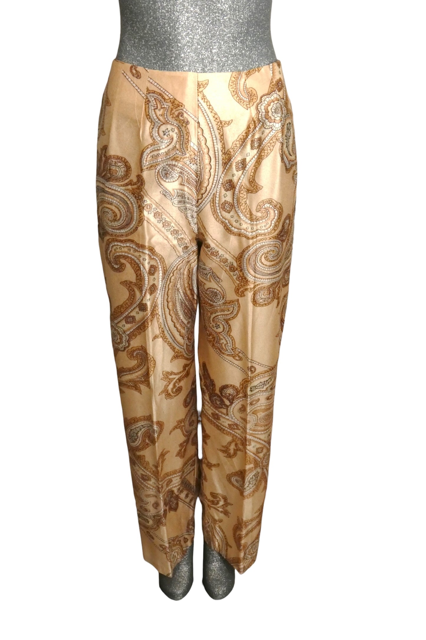 1970s Paisley Knit Hostess Ensemble, Size-4