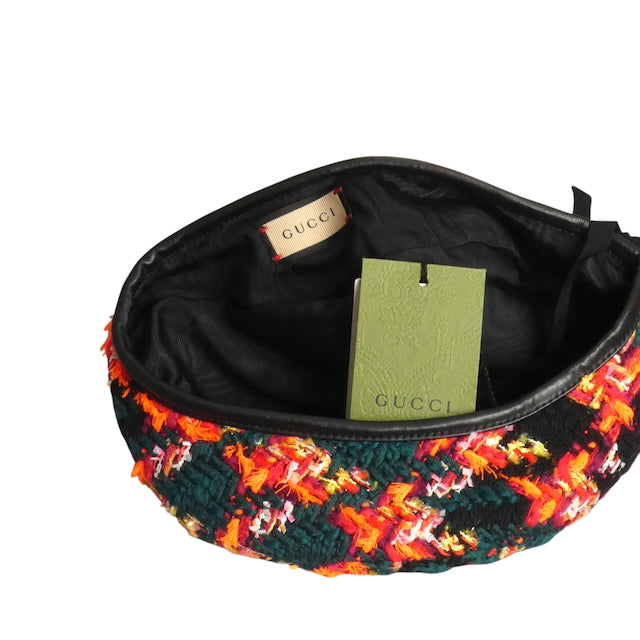 GUCCI- NWT 2023 Multi Color Tweed Beret, Size XS