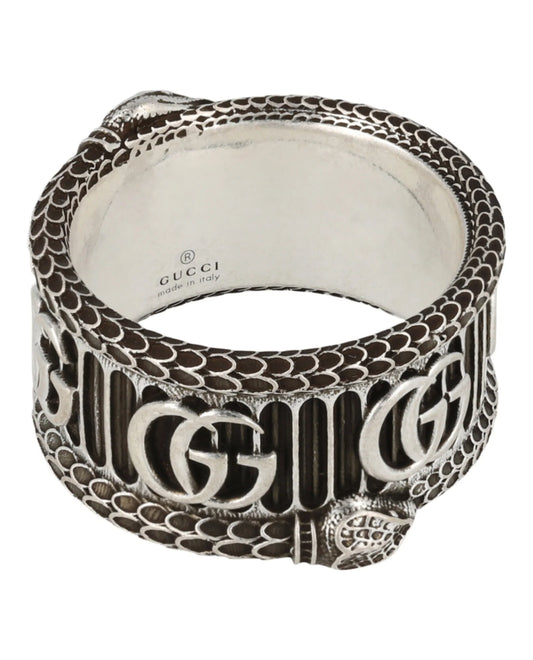 GUCCI- Marmont Sterling Snake Ring, Gucci Size-16