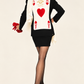 MOSCHINO COUTURE!  1989 10th Anniversary Ace Of Hearts Blazer, Size-6