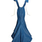 ZAC POSEN- Teal Taffeta Evening Gown, Size 10