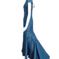 ZAC POSEN- Teal Taffeta Evening Gown, Size 10