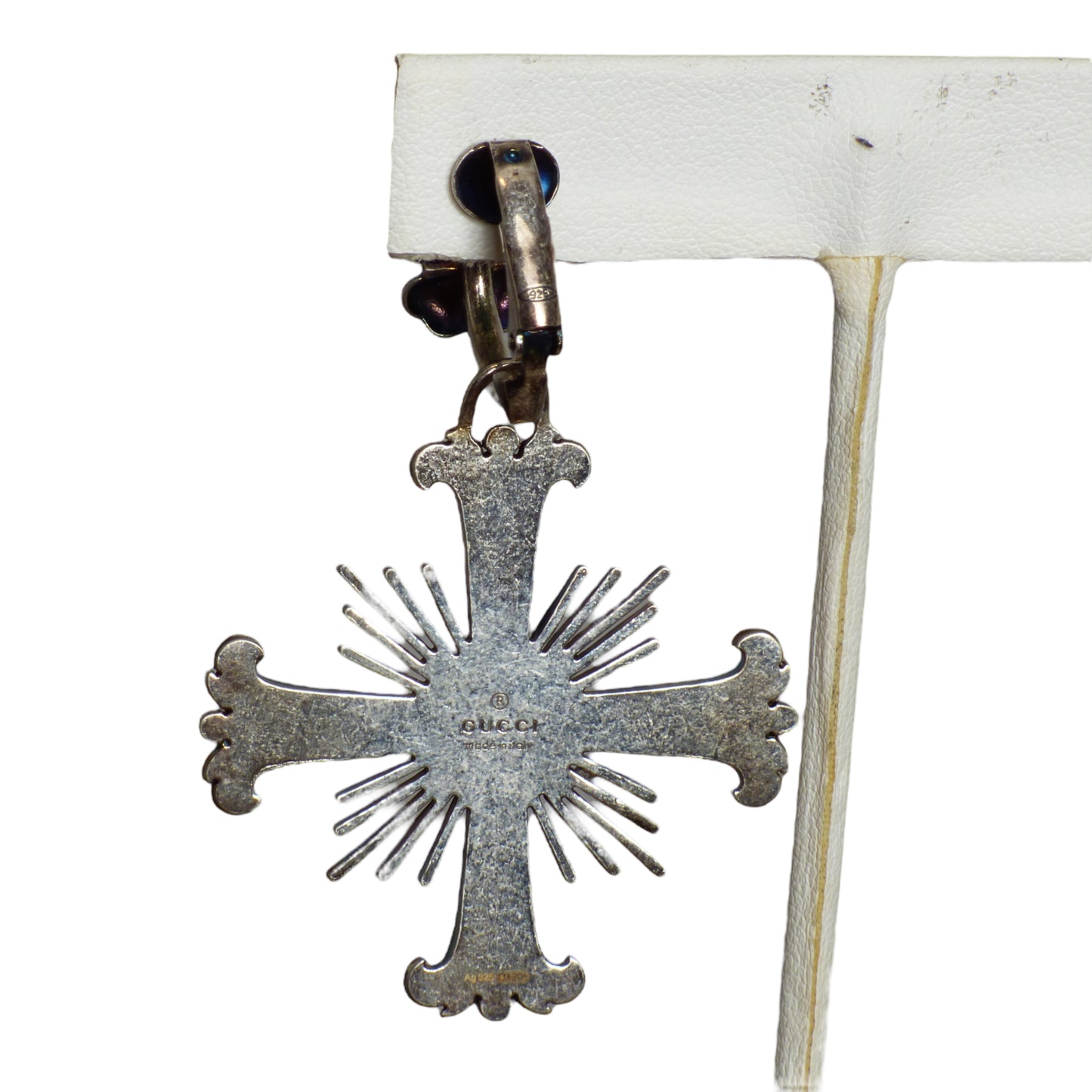 GUCCI-Silver Maltese Cross Earring