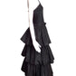 1970s Jersey & Taffeta Evening Gown, Size-10