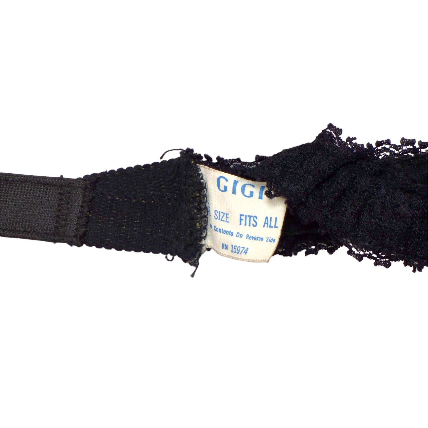 1970s Black Lace Lingerie Set, Size-6 to 10