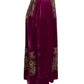 OSCAR DE LA RENTA- Embroidered Velvet Skirt, Size-10