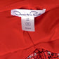 OSCAR DE LA RENTA- 2008 Red Sequin Cocktail Suit, Size-10