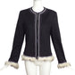 GIULIANA TESO- Cashmere Fur Trimmed Jacket, Size 10